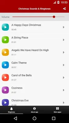 Christmas Sounds & Ringtones android App screenshot 3